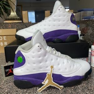 Nike Air Jordan 13 Retro “Lakers” White/Black-Court Purple 414571-105
